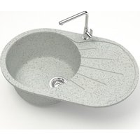 Кухонная мойка MARRBAXX Карельский камень модель 110/Q10 F110Q010 (серый/светло-серый)