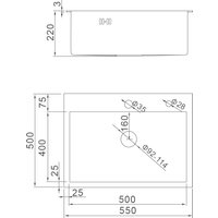 Кухонная мойка Astir Decor Satin 55х50 (с сифоном, дозатором и коландером)