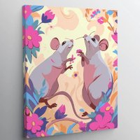 Картина по номерам Red Panda Крыса мем p55300