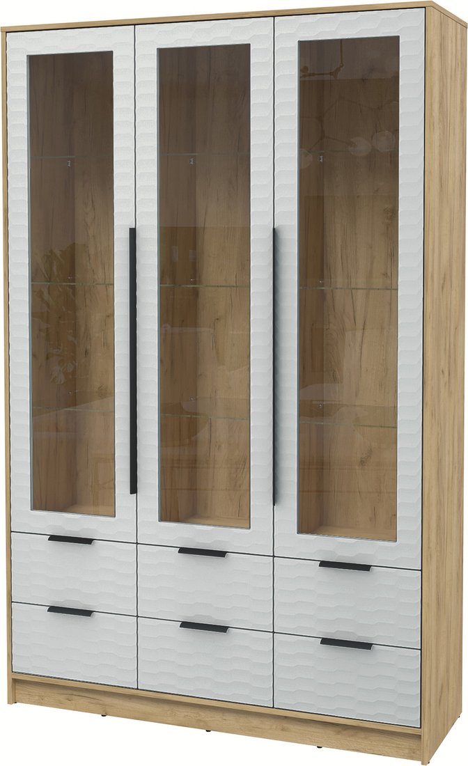 

Шкаф-витрина Интерлиния Концепт Зодиак КТ-ШВ3 (дуб золотой/грей)