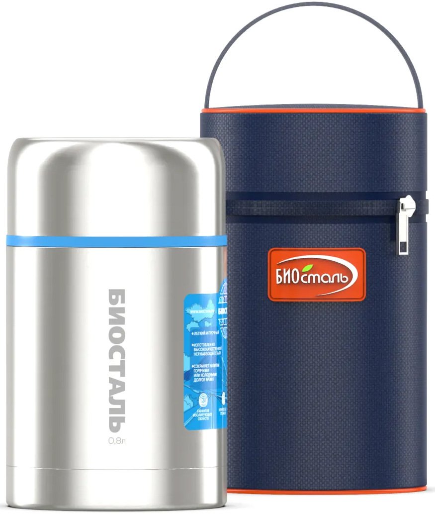 

Термос для еды БИОСТАЛЬ Авто NRP-800 Stainless Steel