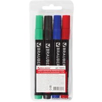 Маркер перманентный BRAUBERG Contract 150473 (4 шт)