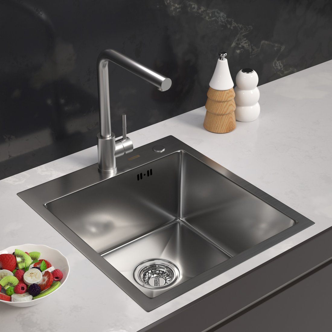 Кухонная мойка ARFEKA ECO AR 450*500 SATIN
