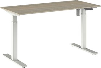 WellDesk с электроприводом одномоторный 18мм (ясень шимо, белый)