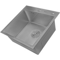 Кухонная мойка Astir Decor Satin 55х50 (с сифоном, дозатором и коландером)