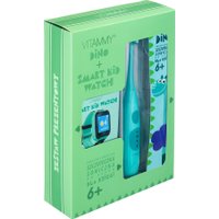 Электрическая зубная щетка Vitammy Dino (зеленый) + часы Smart Kid Watch (зеленый) TOW018748