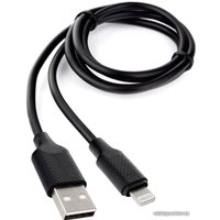 Кабель Cablexpert USB Type-A - Lightning CCB-USB-AMAPO2-1MB (1 м, черный)