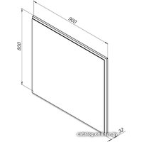  Aquanet Зеркало Nova Lite 90 LED 00242263 (дуб рошелье)