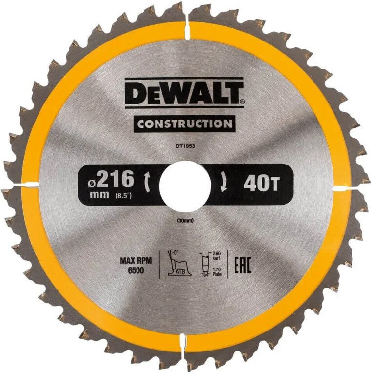Пильный диск DeWalt DT1953