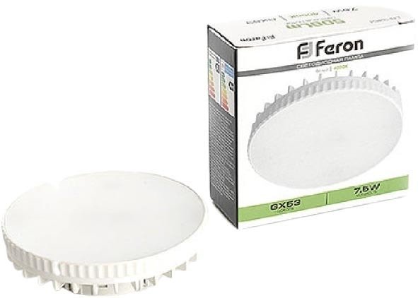 

Светодиодная лампочка Feron LB-3451 7.5 Вт GX53 4000 K 41398