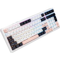 Клавиатура AULA F99 (белый/розовый/черный)