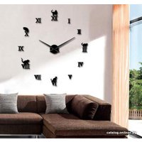 Часы-наклейка Diy Clock A000278 (черный)