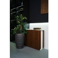 Стол-книга Stoloff Мечта 1600x850 (белый/орех, опоры складные, углы закругленные с роликами и ручками)