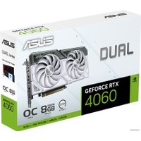Видеокарта ASUS Dual GeForce RTX 4060 White OC Edition 8GB GDDR6 DUAL-RTX4060-O8G-WHITE