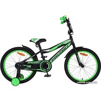 Детский велосипед Favorit Biker 20 2020 (черный/зеленый)