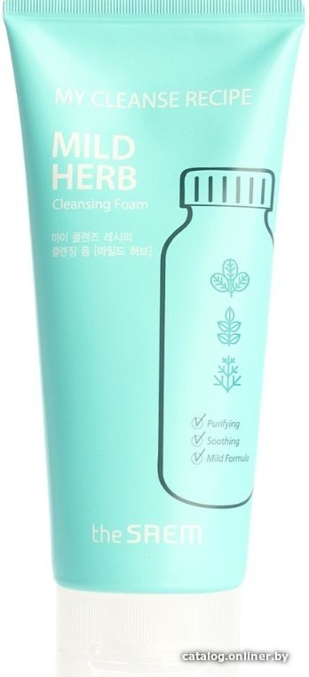 The Saem Пенка для умывания My Cleanse Recipe Cleansing Foam-Mild Herb (150 мл)