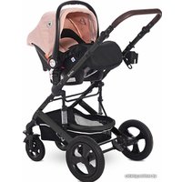 Универсальная коляска Lorelli Boston 2021 (2 в 1, розовый, звезды)