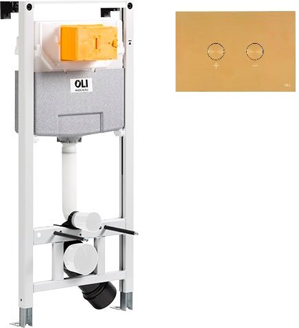 

Инсталляция для унитаза OLI 120 ECO 879235 + 883246 (золотой)