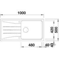 Кухонная мойка Blanco Sona XL 6 S (белый) [519692]