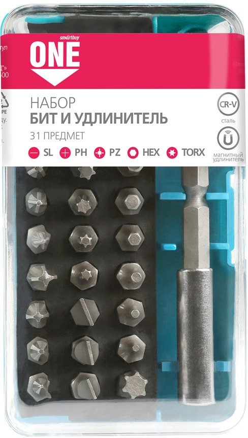 

Набор бит SmartBuy SBT-SCBS-31P2 (31 предмет)