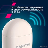 Наушники Canyon TWS-6 (бежевый)