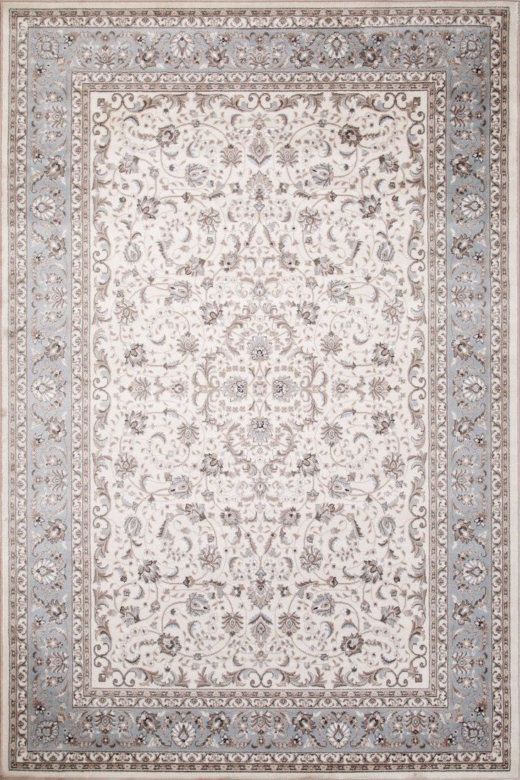 Ковер для жилой комнаты Merinos Valencia Deluxe F014-STAN-CREAM-L.BLUE (2х3)