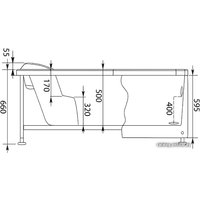 Ванна Aquanet Mayorca 150x100 L