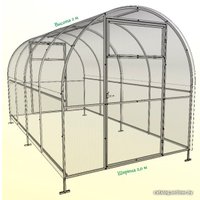 Теплица Импласт Компакт 2.0 2х2 10 м (поликарбонат 3 мм)