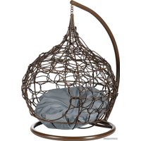 Подвесное кресло BiGarden кокон из искусственного ротанга (коричневый)