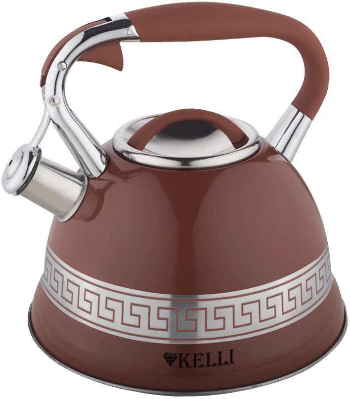 

Чайник со свистком KELLI KL-4506 (коричневый)