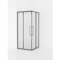 Душевой уголок Cezares RELAX-304-A-2-90-C-GM (оружейная сталь) в Бресте