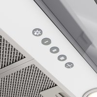 Кухонная вытяжка Elikor Sense Glass 60П-1000 229362 (белый/белое стекло)