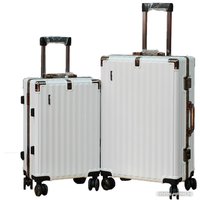 Чемодан DoubleW E087# (S, белый)