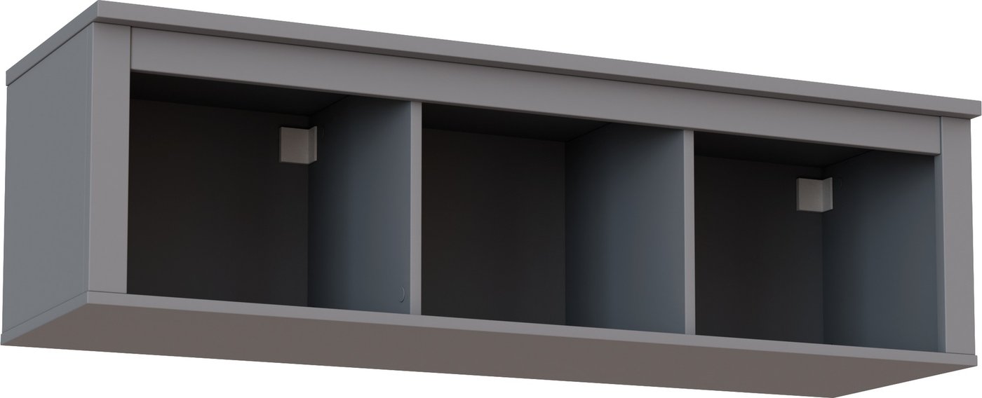 

Полка Mio Tesoro Сага навесная 3 секции (серый)