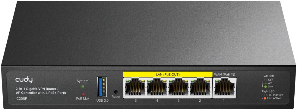 

Маршрутизатор Cudy C200P 1.0