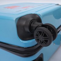 Чемодан-спиннер Ecotope Динозавр 324-S-1-16-NAV (голубой)