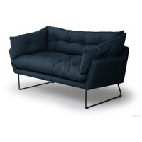 Диван Brioli Анико двухместный (J17/темно-синий)