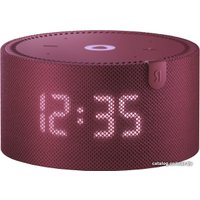 Умная колонка Яндекс Станция Мини 2 с часами (красный гранат)