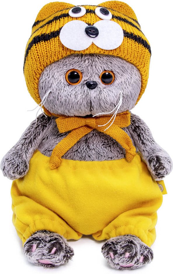 

Классическая игрушка BUDI BASA Кот Басик Baby в шапке тигренка 6776232