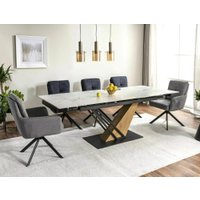 Кухонный стол Signal Genesis GENESISBD160 (белый/дуб)