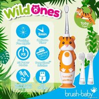 Электрическая зубная щетка Brush-Baby WildOnes Tiger
