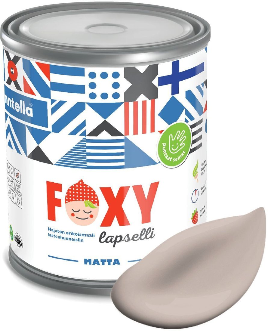 

Краска Finntella Foxy Lapselli Matte Nopo F-50-1-1-FL212 0.9 л (бежевый)