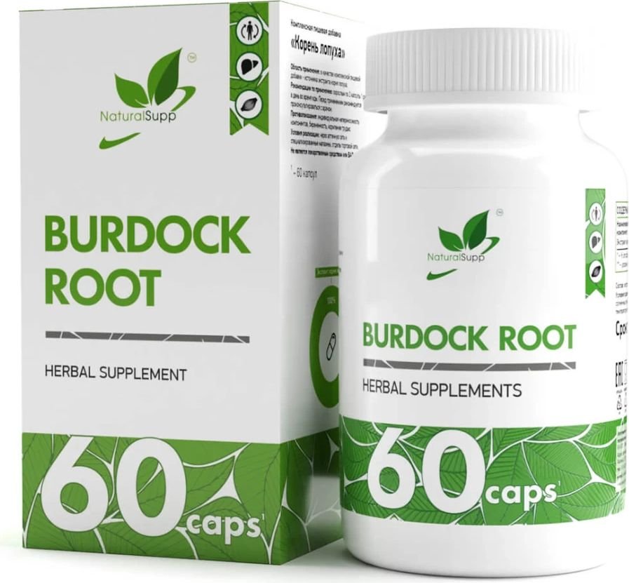 

Витамины, минералы NaturalSupp Корень лопуха/Burdock root (60 капсул)