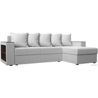 Угловой диван Лига диванов Дубай лайт правый 114199 (экокожа белый)