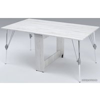 Стол-книга Stoloff Мечта 1600x850 (сосна лофт, опоры складные, углы прямые с роликами и ручками)