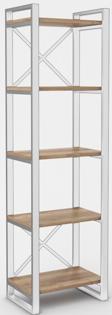 

Стеллаж Hype Mebel Стандарт 80x200 (белый/дуб галифакс натуральный)