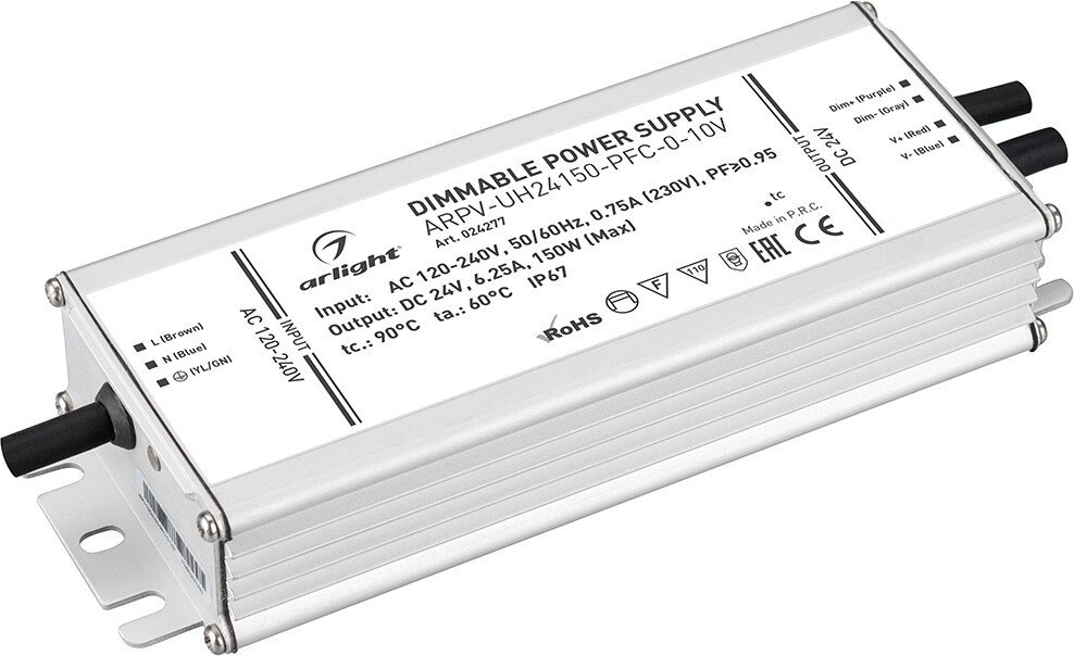 

Блок питания Arlight ARPV-UH24150-PFC-0-10V 024277