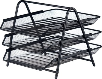 Лоток для бумаг BRAUBERG Germanium 231952 (черный)