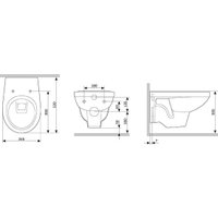 Унитаз подвесной AM.PM Sense C74A1738SC (с сиденьем)
