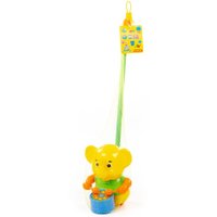 Развивающая игрушка Полесье Каталка Слоненок с ручкой 96661